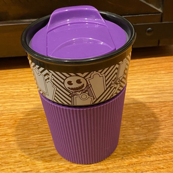 Disney Other - Disney Parks Nightmare Before Christmas Jack Sally‎ Travel Tumbler Purple Lid